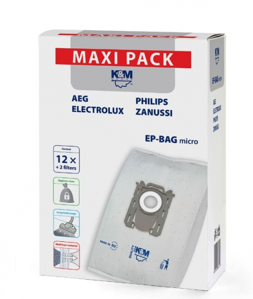 K&M Vacuum bags 12 + 2 EP-BAG micro MAXI PACK