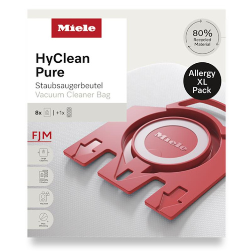 Miele FJM Allergy XL HyClean Pure, 8 tk - Tolmukotid + HEPA filter / 12498190