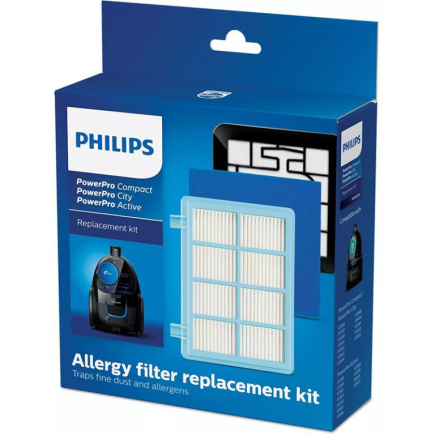 Philips Allergy H13 - Filtrite komplekt PowerPro Compact ja Active tolmuimejale / FC8010/02