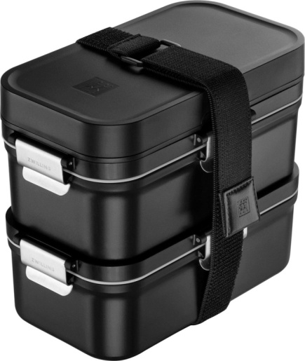 ZWILLING FRESH & SAVE 2 Vacuum Lunch Boxes, Black