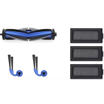 Ecovacs DKT060223 DEEBOT X11 Service Kit Antibacterial Filter x3, Anti-Tangle Side Brush x2, Anti-Tangle Main Brush x1 DKT060223