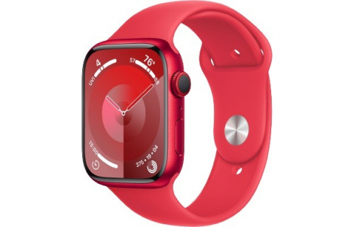 Apple Watch Series 9 GPS + Cellular 45mm (PRODUCT)RED Aluminium Case with (PRODUCT)RED Sport Band - S/M