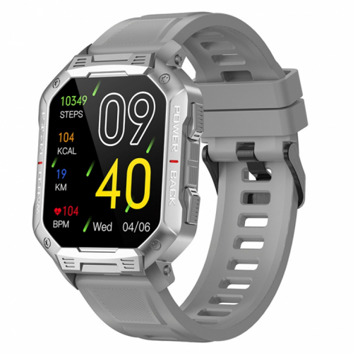 Kumi Smartwatch U3 Pro 1.83 inch 400 mAh silver