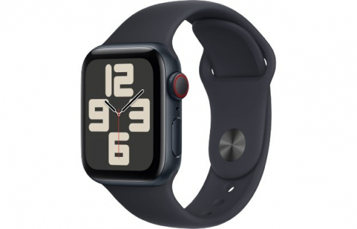 Apple Watch SE GPS + Cellular 40mm Midnight Aluminium Case with Midnight Sport Band - S/M