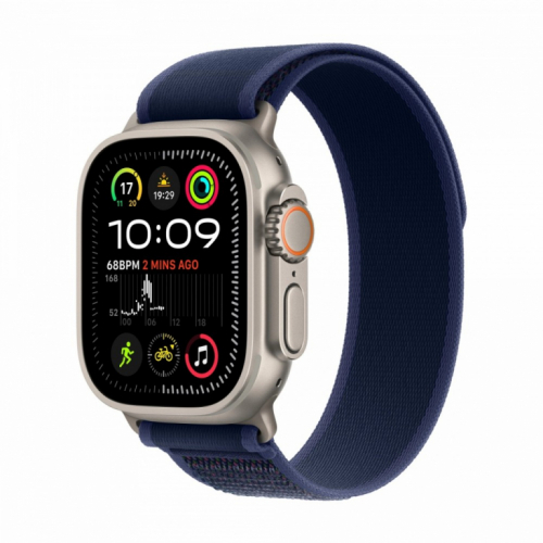 Apple Watch Ultra 2 GPS + Cellular 49 mm Natural Titanium Case with Blue Trail Loop - M/L