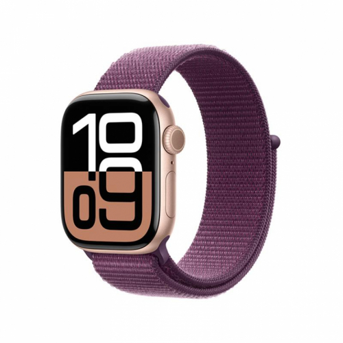 Apple Watch Series 10 GPS, 42 mm, sport loop, roosa alumiinium / lilla - Nutikell / MWWK3ET/A