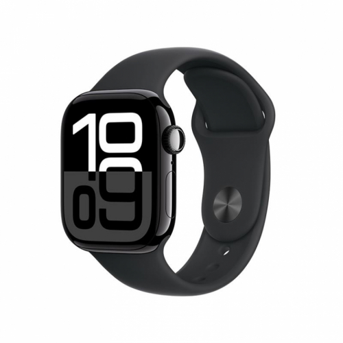 Apple Watch Series 10 GPS + Cellular, 42 mm, sport band, M/L, must alumiinium / must - Nutikell / MWX73ET/A