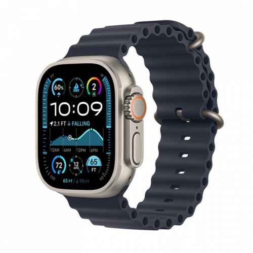 Apple Watch Ultra 2, 49 mm, Ocean Band, tumesinine - Nutikell / MX4D3EL/A