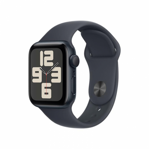 Apple Watch SE, 40 mm, GPS, sport band, S/M, must alumiinium / must - Nutikell / MXE73ET/A