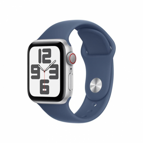 Apple Watch SE, 40 mm, GPS + Cellular, sport band, S/M, hõbe alumiinium / sinine - Nutikell / MXGF3ET/A