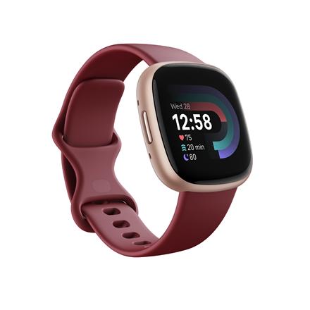 Versa 4 | Smart watch | NFC | GPS (satellite) | AMOLED | Touchscreen | Activity monitoring 24/7 | Waterproof | Bluetooth | Wi-Fi | Beet Juice/Copper Rose