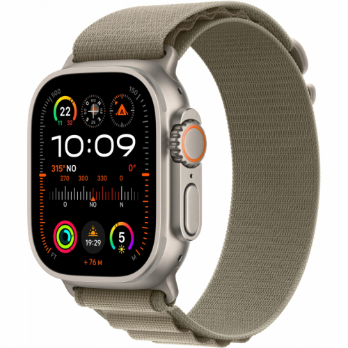 Apple Watch Ultra 2 Titanium Cellular 49mm (Alpine Loop oliv) Small