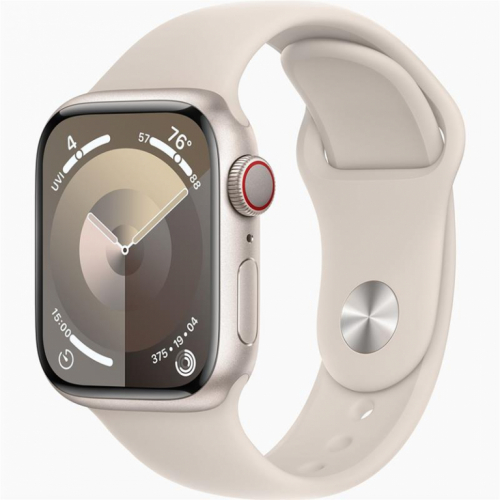 Apple Watch Series 9 GPS + Cellular, 41 mm, Sport Band, S/M, beež - Nutikell / MRHN3ET/A