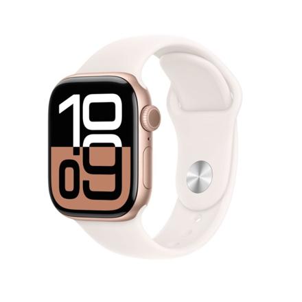 Apple Watch Series 10 | Smart watch | GPS (satellite) | Always-On Retina display | 42mm | Waterproof | Rose Gold MWX93ET/A