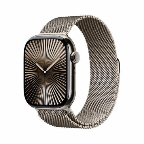 Apple Watch Series 10 GPS + Cellular, 46 mm, Milanese loop, M/L, titaan / roostevaba - Nutikell / MWYC3ET/A