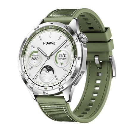 GT 4 | Smart watch | GPS (satellite) | AMOLED | 46mm | Waterproof | Green Woven