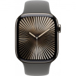 APPLE Watch Series 10 GPS + Cellular 42mm Natural Titanium Case with Stone Grey Sport Band - M/L