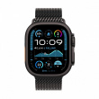 Apple Watch Ultra 2 GPS + Cellular 49 mm Black Titanium Case with Black Titanium Milanese Loop - M