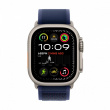 Apple Watch Ultra 2 GPS + Cellular 49 mm Natural Titanium Case with Blue Trail Loop - M/L
