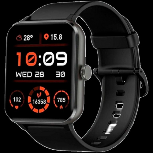 Blackview R50, 1.85-inch TFT HD, 350mAh Battery, 24-hour SpO2 Detection + Heart Rate Monitoring, Calls and SMS notification, Black