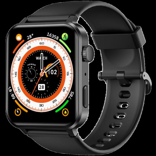 Blackview R30 Pro Fitness Smartwatch, 1.83-inch HD,220mAh Battery, 24-hour SpO2 Detection + Heart Rate Monitoring, Monitor Sleep status, Calls and SMS notification, Black