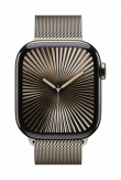 Apple Watch Series 10 GPS + Cellular 46 mm Natural Titanium Case with Natural Milanese Loop - M/L