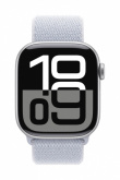 Apple Watch Series 10 GPS 42 mm Silver Aluminium Case with Blue Cloud Sport Loop