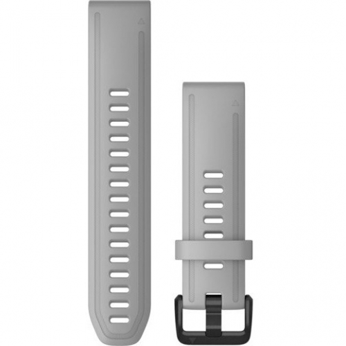 Garmin Ersatzarmband QuickFit 20mm Silikon Hell-/Schiefergrau