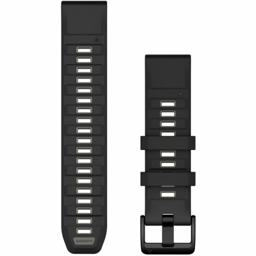 Garmin Ersatzarmband QuickFit 22mm Silikon Schwarz/Kieselgrau