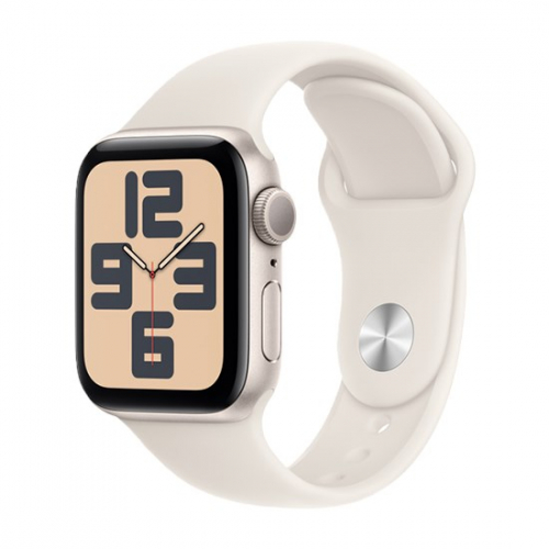 Watch Apple Watch SE (2024) GPS 40mm Starlight Aluminium Case with Sport Band M/L - Starlight