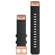 Garmin Ersatzarmband QuickFit 20mm Nylon Schwarz/Rosegold