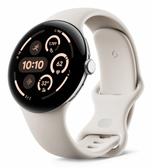 Google Pixel Watch 3 AMOLED 45 mm Digital Touchscreen 4G Silver Wi-Fi GPS (satellite)