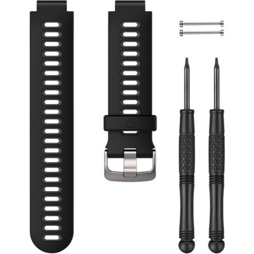 Garmin Ersatzarmband Schwarzes/Graues aus Silikon