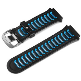 Garmin Ersatzarmband aus Silikon Schwarzes/Hellblaues