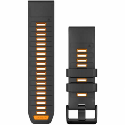 Garmin Ersatzarmband QuickFit 26mm Silikon Graphit/Orange