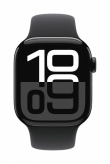 Apple Watch Series 10 GPS 42 mm Jet Black Aluminium Case with Black Sport Band - S/M