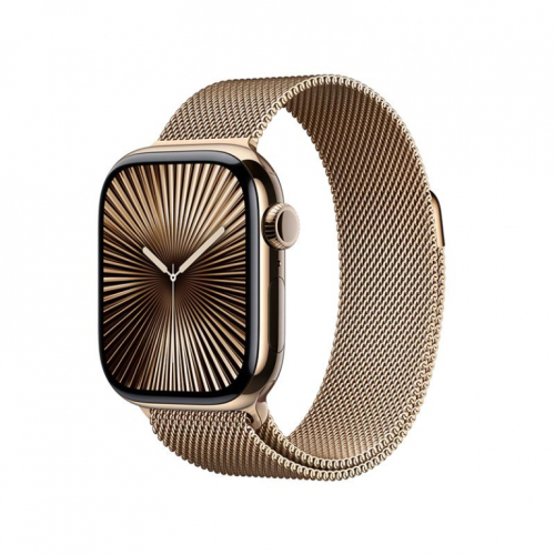 Apple Watch Series 10 GPS + Cellular, 42 mm, Milanese loop, kuld titaan / kuld - Nutikell / MX083ET/A