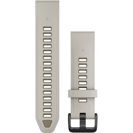 Garmin Ersatzarmband QuickFit 20mm Silikon Nebelgrau/Sandstein
