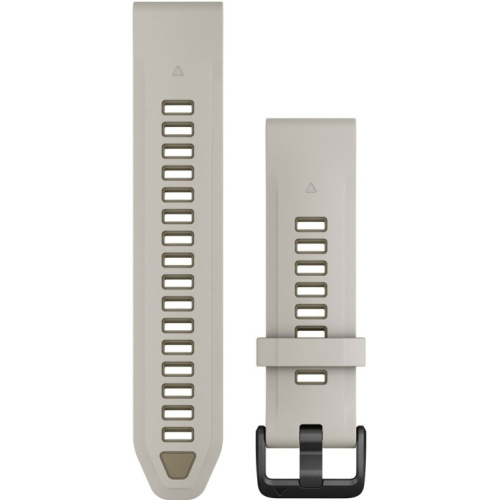Garmin Ersatzarmband QuickFit 20mm Silikon Nebelgrau/Sandstein