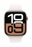 Apple Watch Series 10 GPS + Cellular 42 mm Rose Gold Aluminium Case with Light Blush Sport Band - M/L