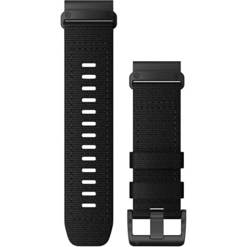 Garmin Ersatzarmband QuickFit 26mm Nylon Schwarz Edelstahl