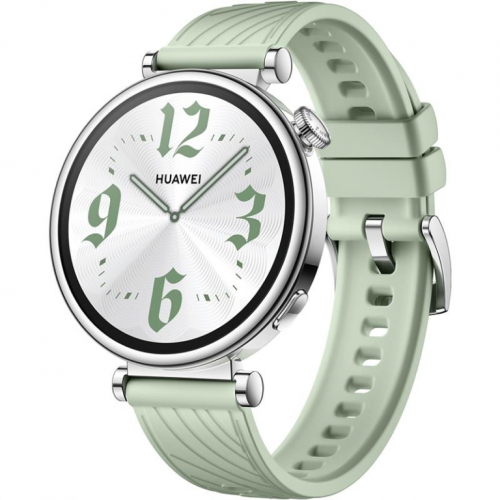 Huawei Watch GT 4, 41 mm, hõbe/roheline - Nutikell / 55020CES