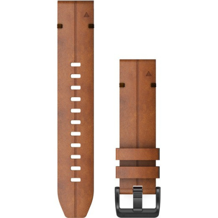 Garmin Ersatzarmband QuickFit 22mm Leder Braun/Schiefergrau