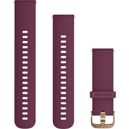 Garmin Ersatzarmband 20mm Silikon Lila/Gold Schnalle