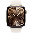 APPLE Watch Series 10 GPS + Cellular 46mm Gold Titanium Case with Starlight Sport Band - M/L