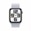 Apple Watch SE GPS 40 mm Silver Aluminium Case with Blue Cloud Sport Loop