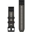 Garmin Ersatzarmband QuickFit 22mm Silikon Schwarz/Kieselgrau