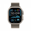 Apple Watch Ultra 2 GPS + Cellular 49 mm Natural Titanium Case with Natural Titanium Milanese Loop - S