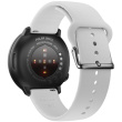 Polar Unite White S-L Silikonarmband mit Dornschliee