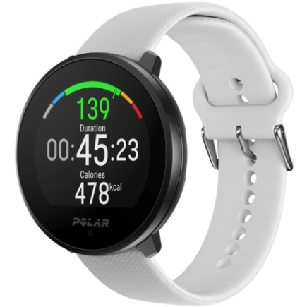Polar Unite White S-L Silikonarmband mit Dornschliee